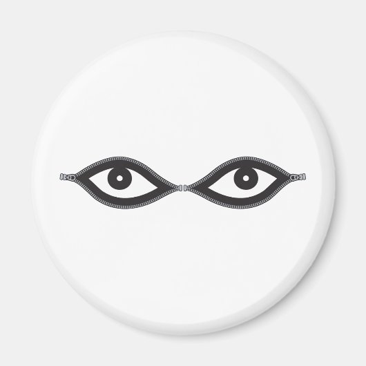 Zipper Eyes Magneet (Voorkant)