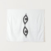 Zipper Eyes Wandkleed (Voorkant (horizontaal))