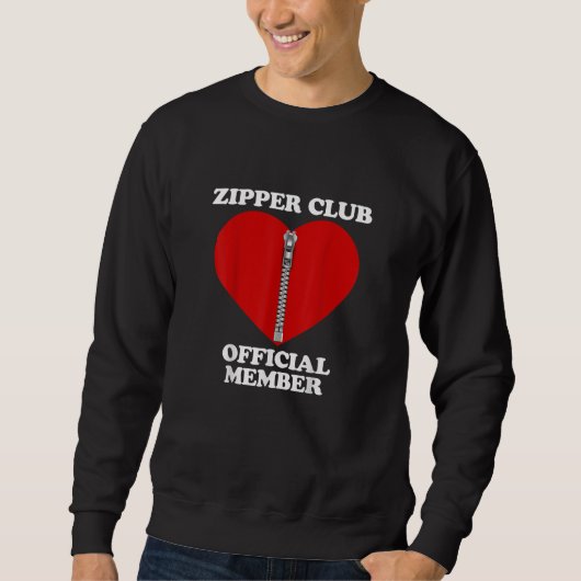 Zipper Heart Surgery Recovery Open Heart Bypa Trui (Voorkant)