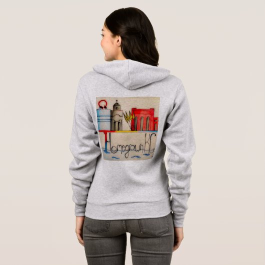Zipper Hoodie (Achterkant volledig)
