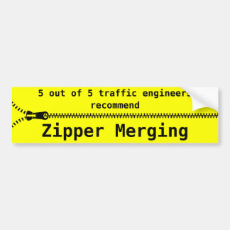 Zipper Merge Bumpersticker