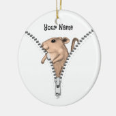 Zipper Mouse Keramisch Ornament (Links)