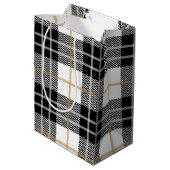 Zipper op de toneelplaat medium cadeauzakje (Achterkant Gekanteld)