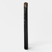 Zippered Leopard Print Fur Case-Mate iPhone Case (Achterkant/links)