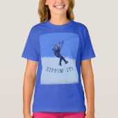 ZIPPIN' IT! - Zipline Rider T-shirt (Voorkant)