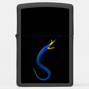 Zippo-aansteker met Blauwe Lintaal
