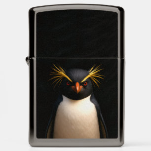 Zippo aansteker met Funny Rockhopper Penguin