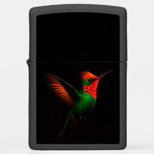 Zippo-aansteker met Kuifcoquette-kolibrie