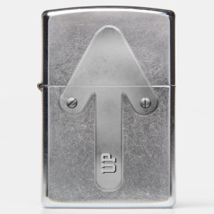 Zippo-aansteker met pijl omhoog