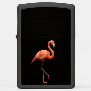 Zippo-aansteker met roze flamingo