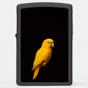 Zippo-aansteker met tropische Gouden Parkiet