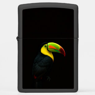 Zippo-aansteker met tropische Keel Billed Toekan