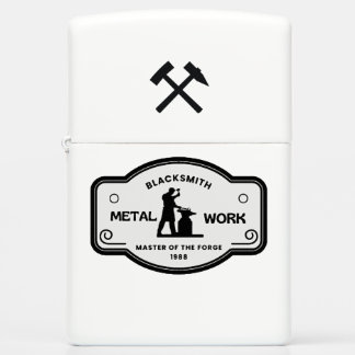 Zippo Brushed Chrome Pocket Lighter Blacksmith