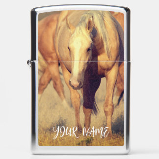 Zippo Lighter PERSONALIZED ONAQUI WILD HORSE