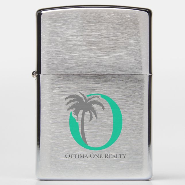 Zippo Pocket Lighter pensed Chrome (Voorkant)