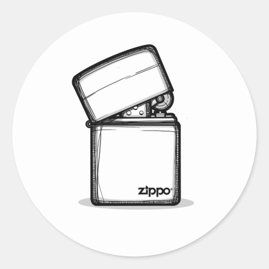 Zippo Ronde Sticker (Voorkant)