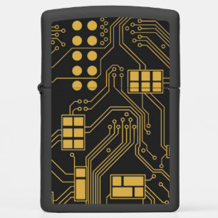 Zippo-schakelkaart, zwart en goud