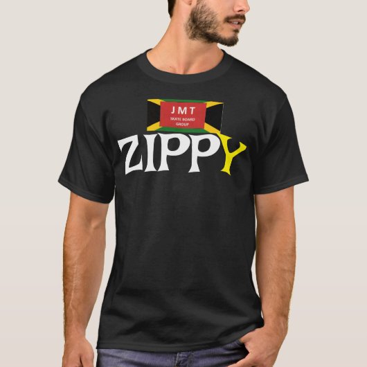 ZIPPY. Basic T-shirt donker (Voorkant)