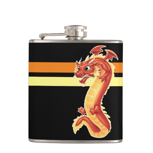 Zippy Dragon Heupfles (Voorkant)