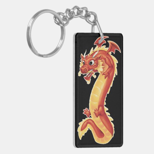 Zippy Dragon Sleutelhanger (Voorkant Links)