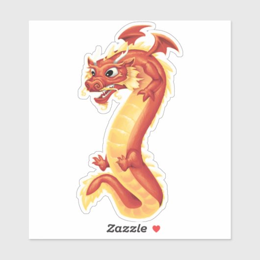 Zippy Dragon Sticker (Vel)