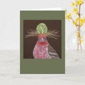 Zippy la carte de voeux de la maison finch (Fleur jaune)