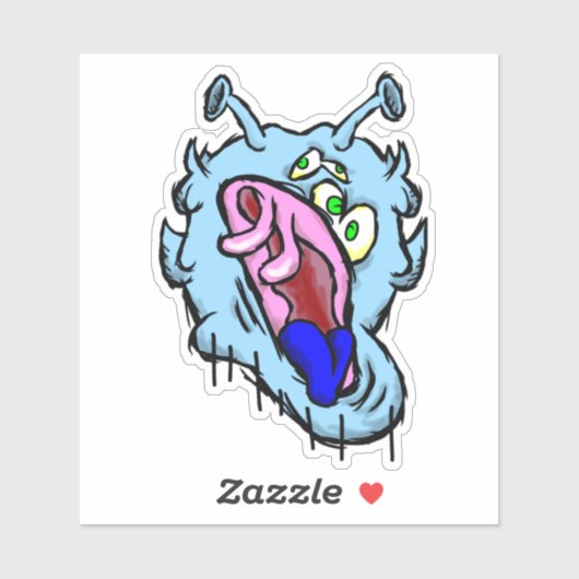 Zippy Trippy Alien Dazs Cold Sticker (Vel)