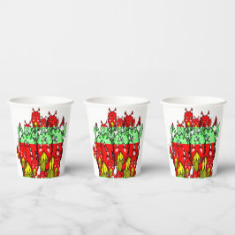 Zippy Trippy Alien Dazs Green-Tooth Papieren Bekers