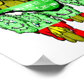 Zippy Trippy Alien Dazs Green-Tooth Poster (Hoek)