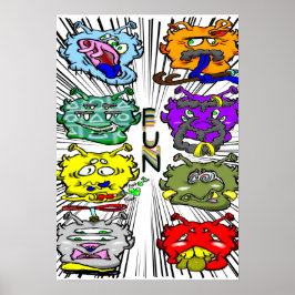 Zippy Trippy Alien Dazs plezier Poster