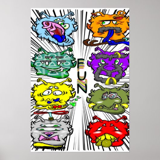 Zippy Trippy Alien Dazs plezier Poster (Voorkant)