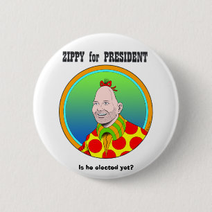 Zippy voor President! Ronde Button 5,7 Cm