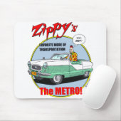 Zippy's metro Mousepad Muismat (Met muis)