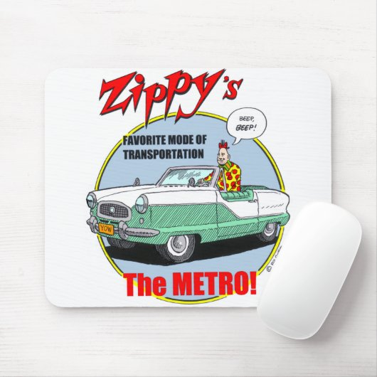 Zippy's metro Mousepad Muismat (Met muis)