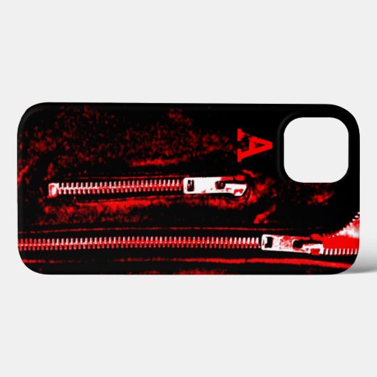 Zips Red print coque iphone (Verso (horizontal))