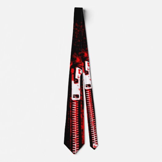 Zips Red print stropdas (Voorkant)