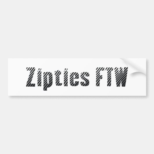 Zipties FTW [Bumpersticker] Bumpersticker (Voorkant)