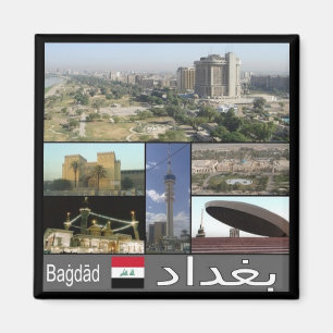 zIQ003 BAGDAD, Irak, Midden-Oosten, Azië, Fridge Magneet
