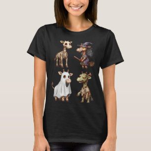 Ziraffe Boo Zombie Heks Halloween Kostuum Vrouwen  T-shirt
