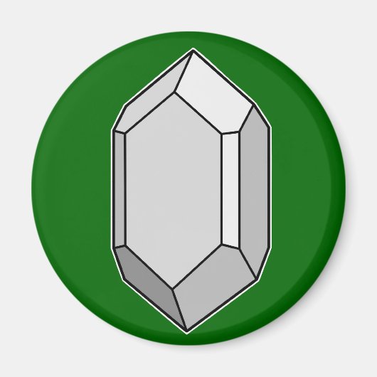 Zirkoon kristal geologie magneet (Voorkant)