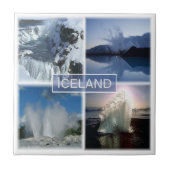 zIS001 IJsland, Tegeltje (Voorkant)