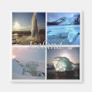 zIS002 IJSLAND, Fridge Magneet