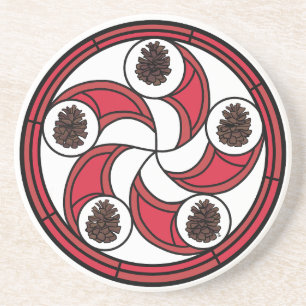 Zisa hex teken op een onderzetter