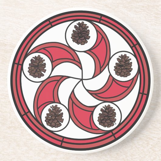 Zisa hex teken op een onderzetter (Voorkant)