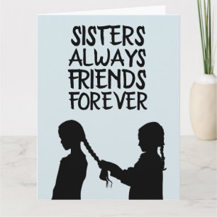 ZISTER BIRTHDAY FRIEND OVERGEZET WENSKAART KAART