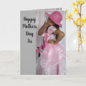 ZISTER FABULOUS VROUW MOEDERDAG card Kaart (Gele Bloem)