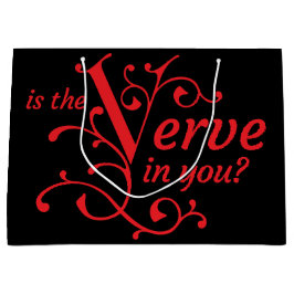 Zit de verve in jou? Zwart en rood. Patroonrug Groot Cadeauzakje