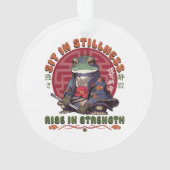 Zit in stilte ornament (achterkant)