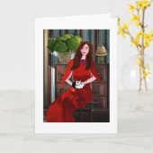 Zit op schoot LeeMarie's creatieve ontwerp Kaart (Gele Bloem)