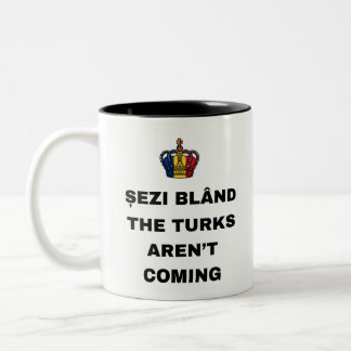 ZIT STIL, DE TURKEN KOMEN NIET TWEEKLEURIGE KOFFIEMOK